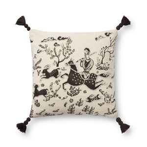 Loloi Pll0025 Ivory/Black Pillow