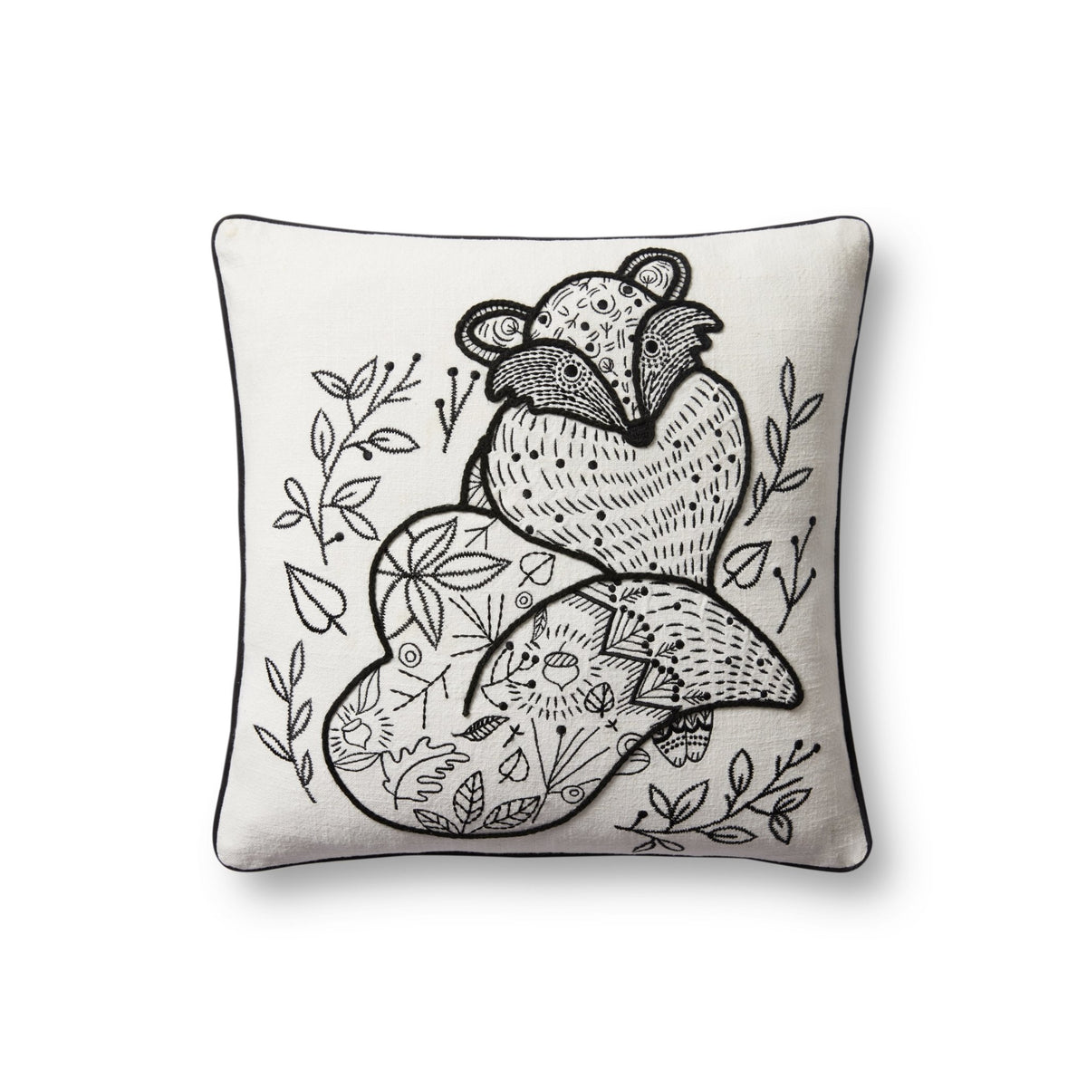 Loloi Pll0030 Black/Natural Pillow