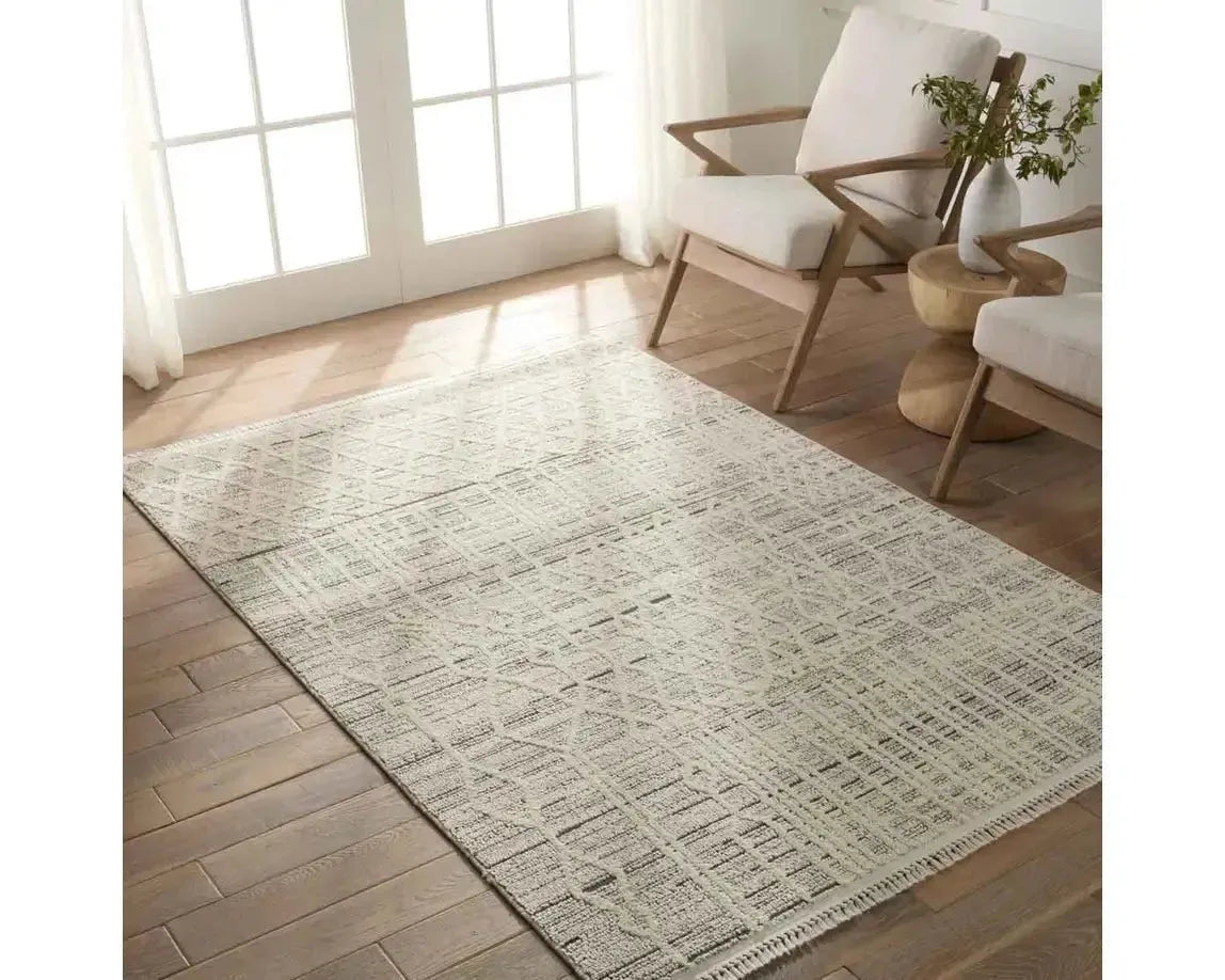 Lore LRE02 Cream/Grey Rug