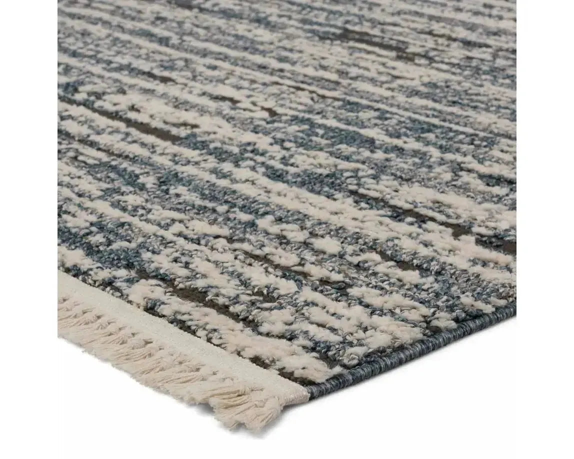 Lore LRE03 Blue/Cream Rug