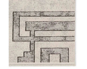 Lore LRE05 Grey/Cream Rug