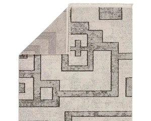 Lore LRE05 Grey/Cream Rug