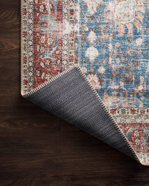 Loren LQ 01 Blue / Brick Rug