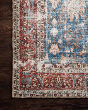 Loren LQ 01 Blue / Brick Rug