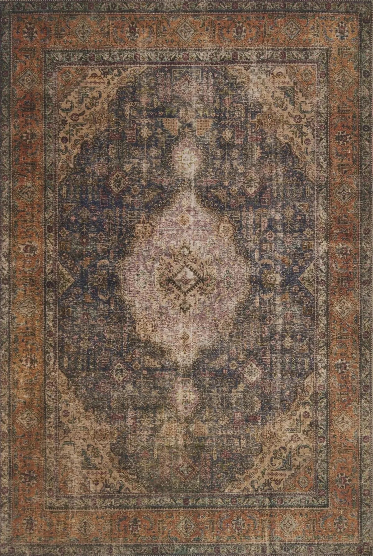 Loren LQ 02 Plum / Multi Rug
