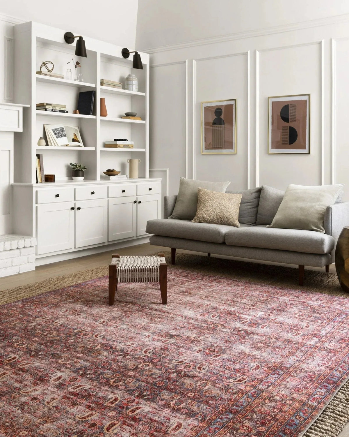 Loren LQ 05 Eggplant / Crimson Rug