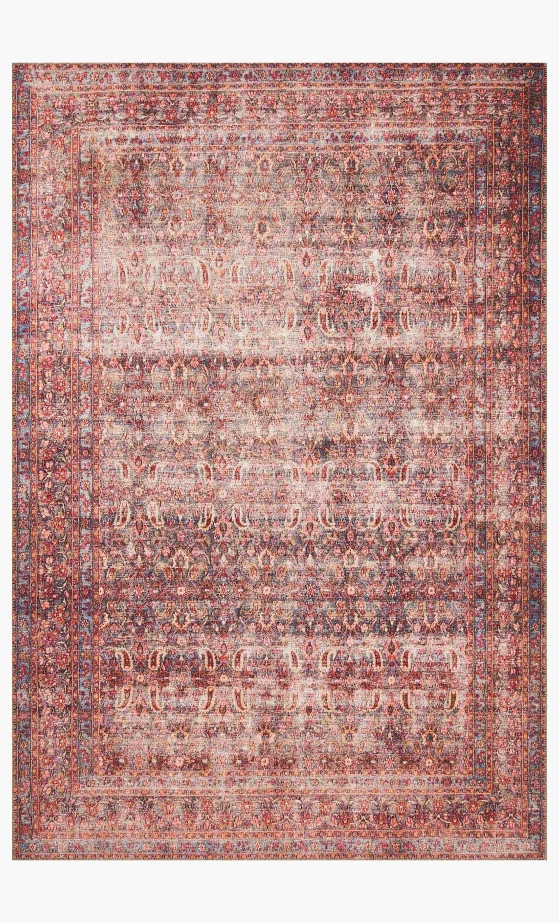 Loren LQ 05 Eggplant / Crimson Rug