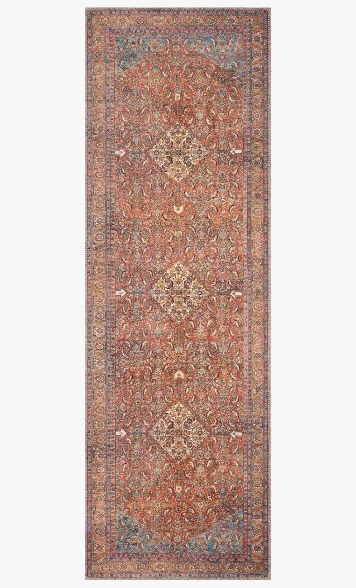 Loren LQ 06 Red / Multi Rug