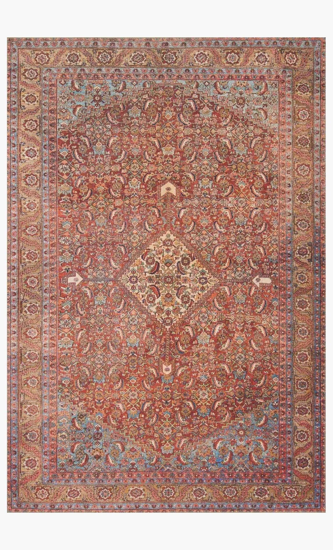 Loren LQ 06 Red / Multi Rug