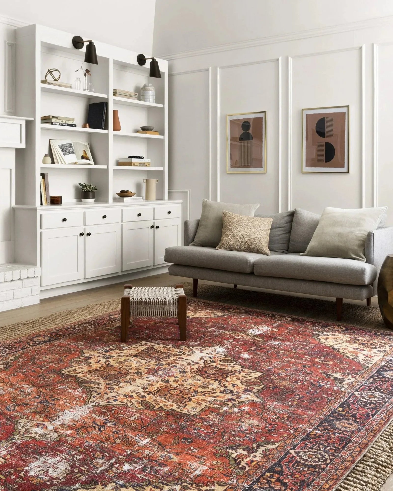 Loren LQ 07 Red / Navy Rug