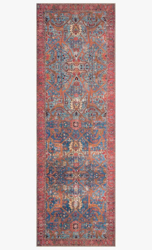Loren LQ 10 Blue / Red Rug