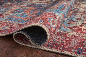Loren LQ 10 Blue / Red Rug