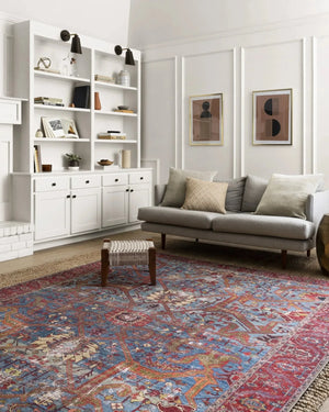 Loren LQ 10 Blue / Red Rug