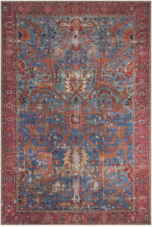 Loren LQ 10 Blue / Red Rug