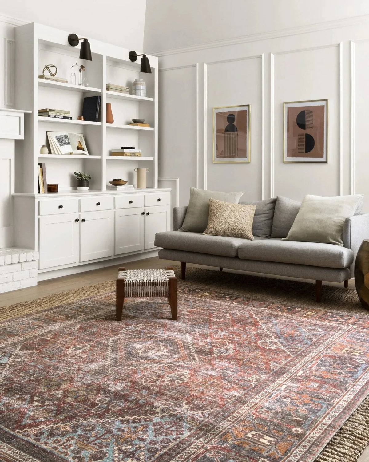 Loren LQ 13 Brick / Midnight Rug