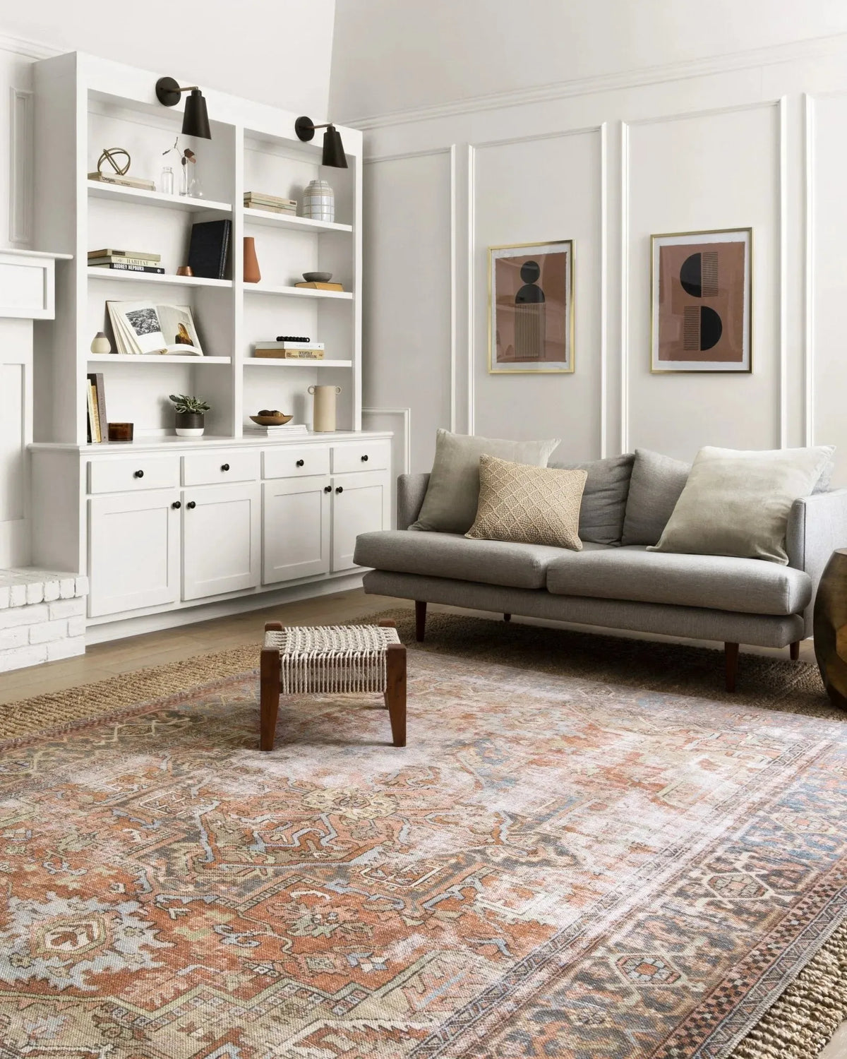 Loren LQ 15 Terracotta / Sky Rug