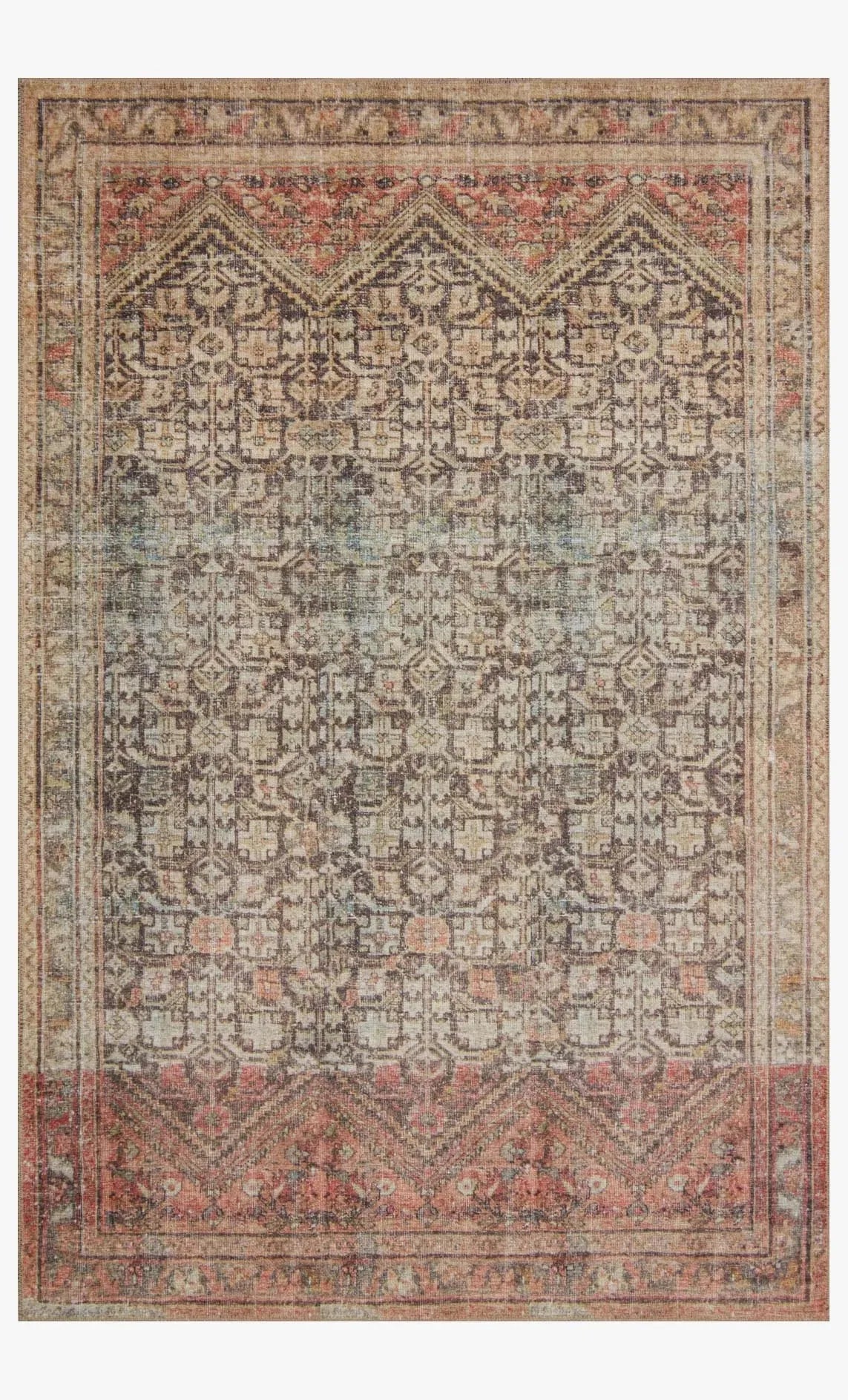 Loren Lq-17 Charcoal/Multi Rug