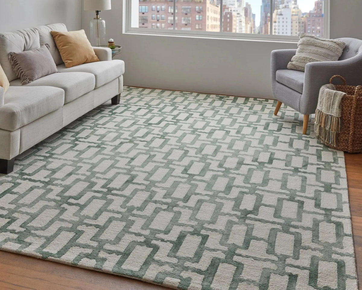 Lorrain 6108919F Ivory/Green Rug