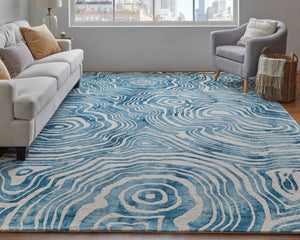 Lorrain 6108920F Blue/Ivory Rug