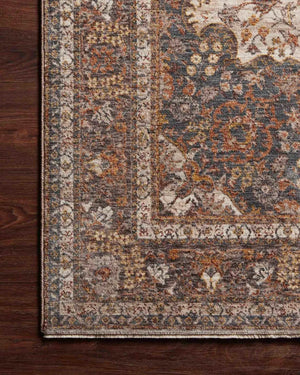 Lourdes Lou-01 Natural/Ocean Rug