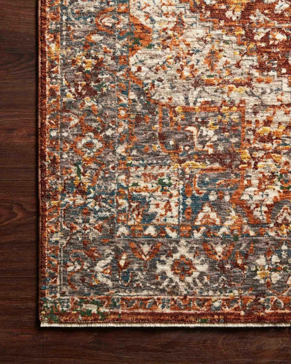 Lourdes Lou-02 Rust/Multi Rug