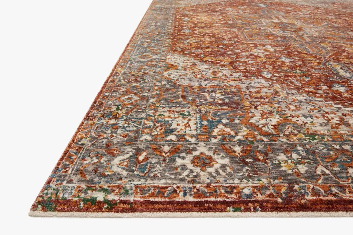 Lourdes Lou-02 Rust/Multi Rug
