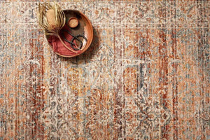 Lourdes Lou-07 Tangerine/Ocean Rug