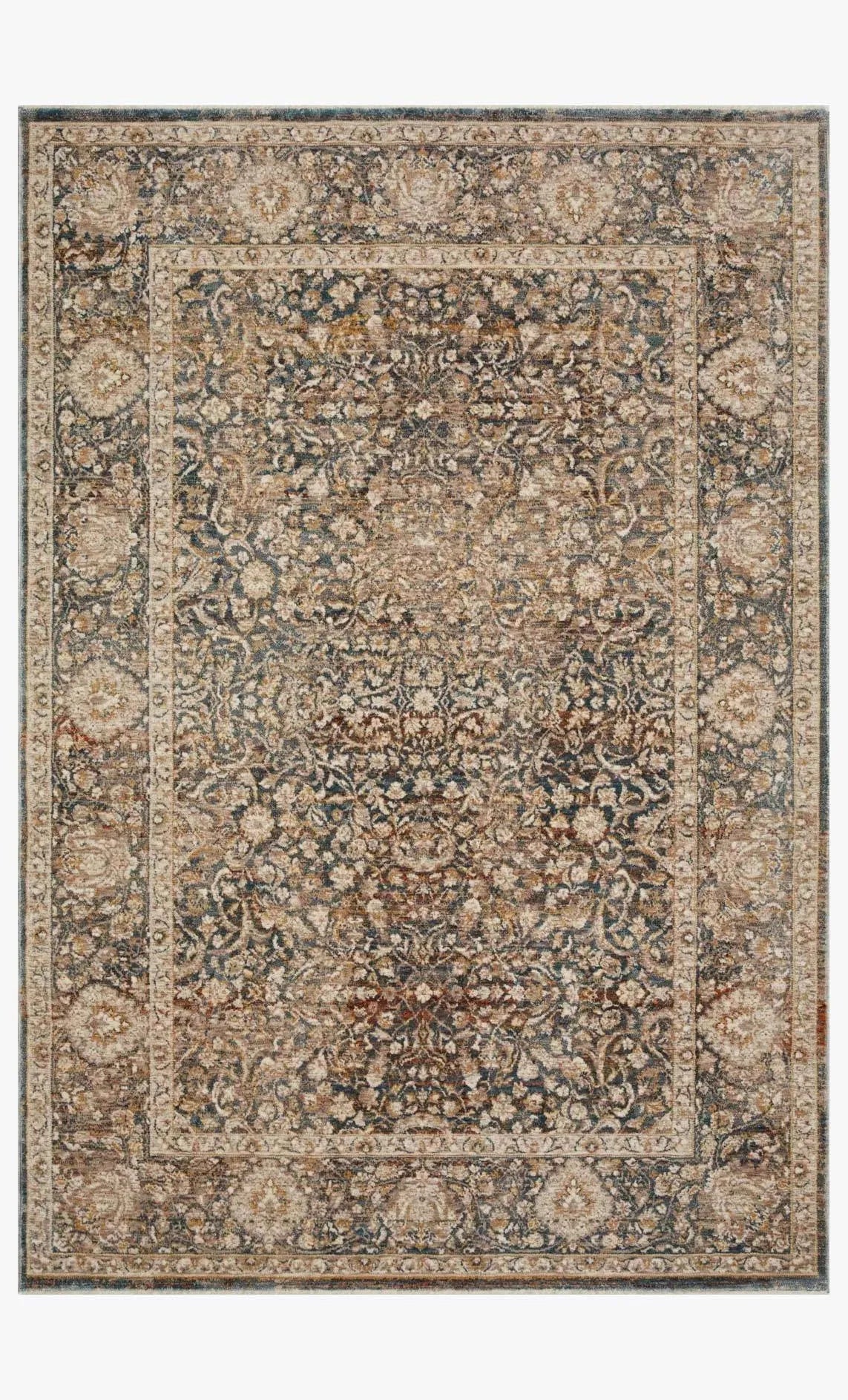 Lourdes Lou-08 Charcoal/Ivory Rug