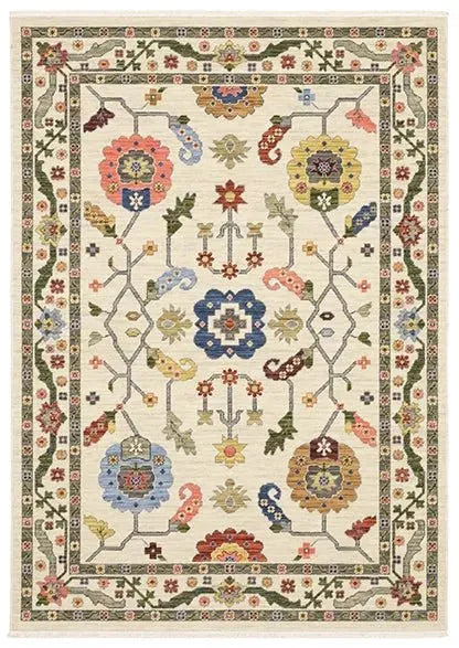 Lucca 5506W Ivory/Multi Rug