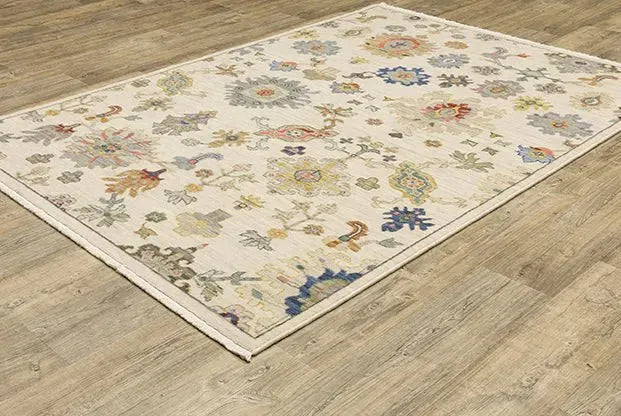 Lucca 5507W Ivory/Multi Rug