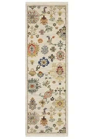 Lucca 5507W Ivory/Multi Rug