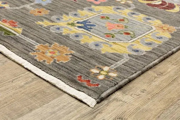Lucca 8111K Grey/Multi Rug