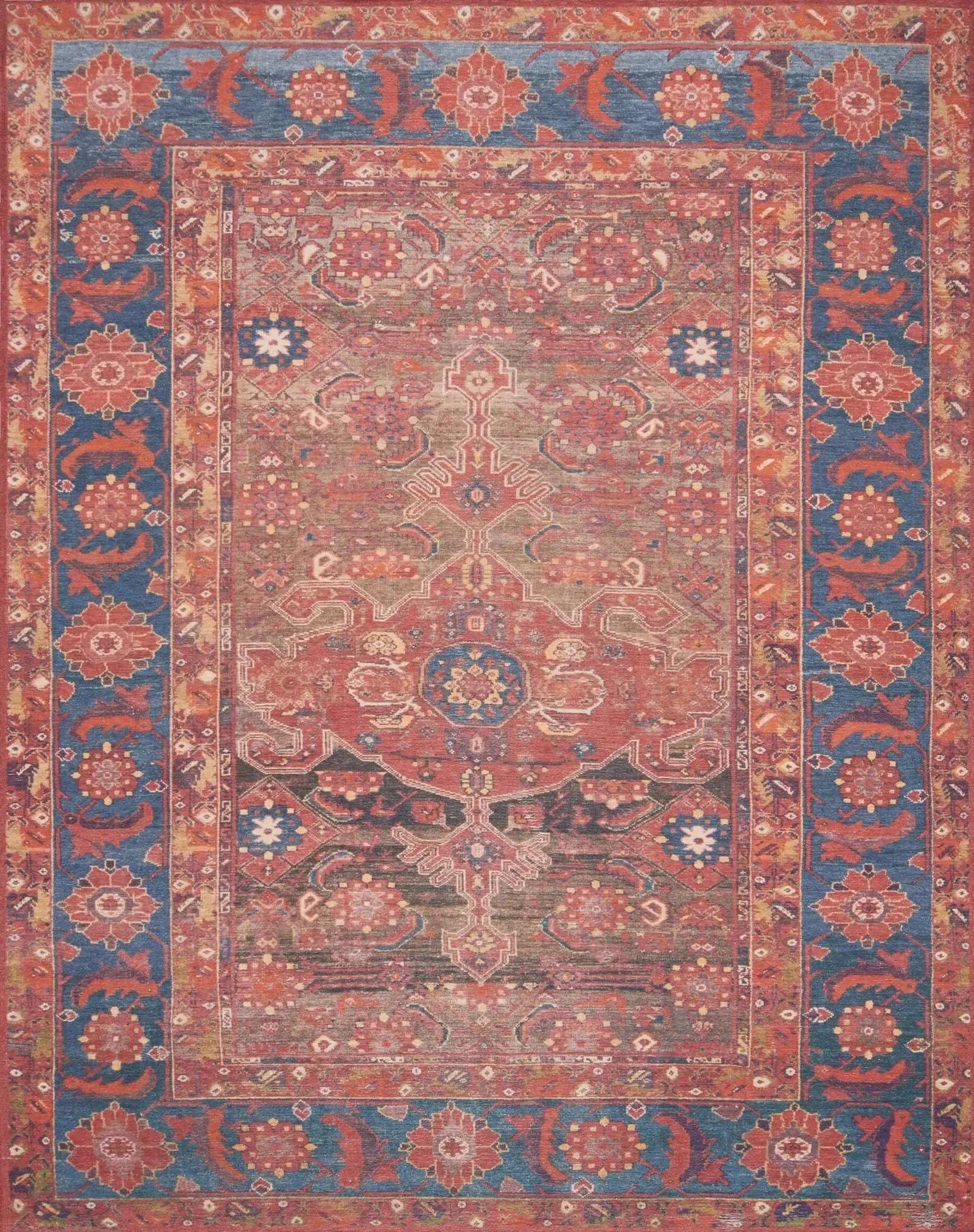Lucca by Magnolia Home LF-07 Rust/Blue Rug