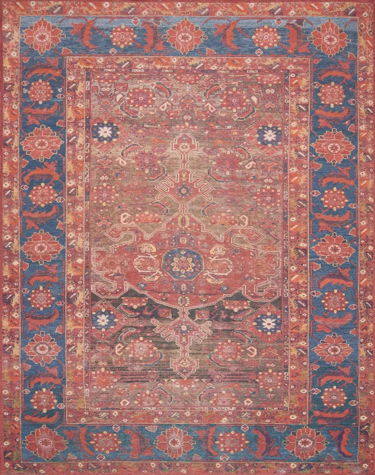 Lucca by Magnolia Home LF-07 Rust/Blue Rug