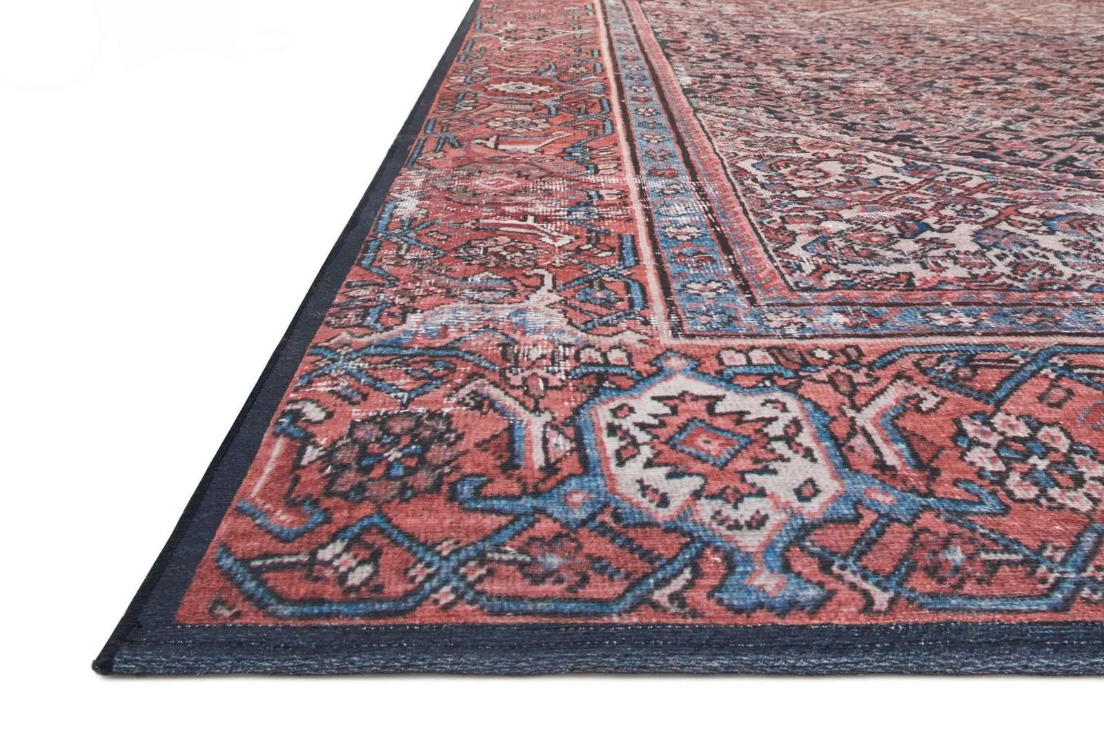 Lucca by Magnolia Home LF-08 Navy/Red Rug