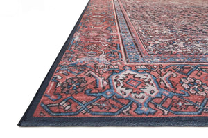 Lucca by Magnolia Home LF-08 Navy/Red Rug