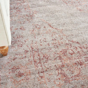 Lucent Lcn07 Silver/Red Rug