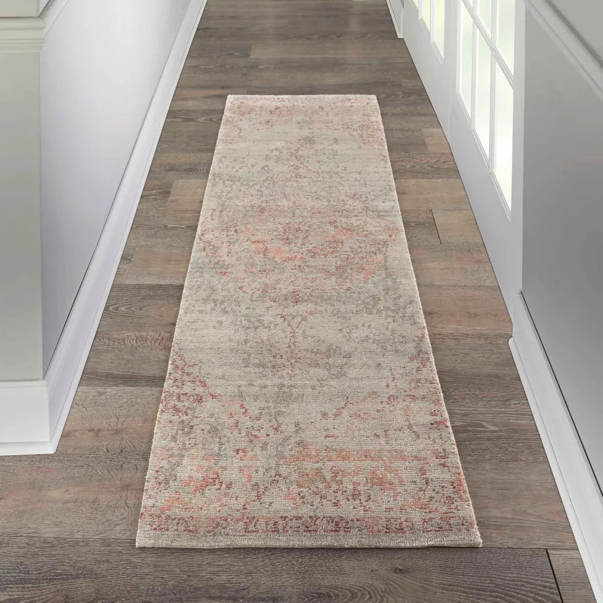 Lucent Lcn07 Silver/Red Rug