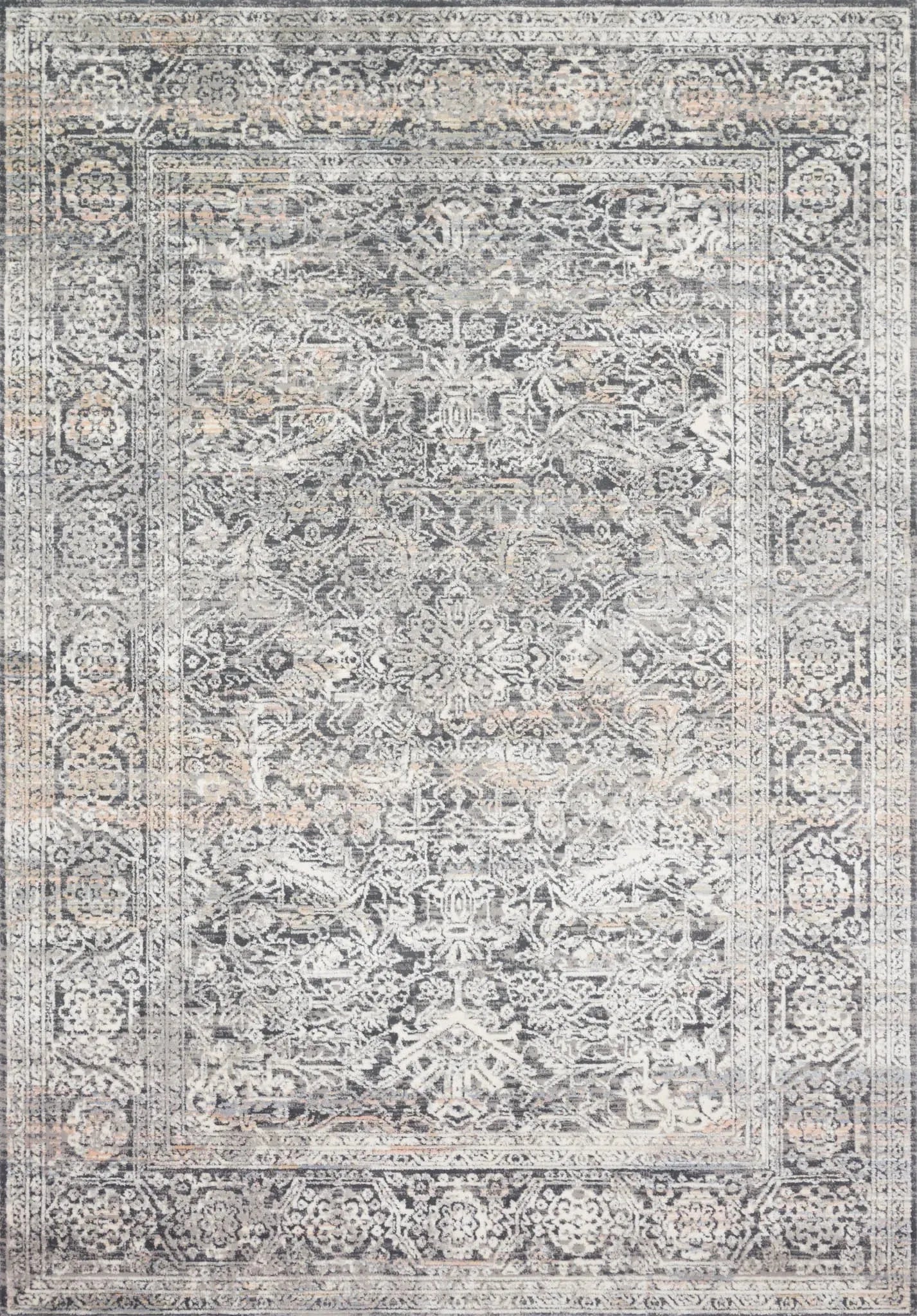Lucia LUC-03 Steel/Ivory Rug