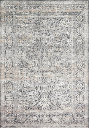 Lucia LUC-03 Steel/Ivory Rug