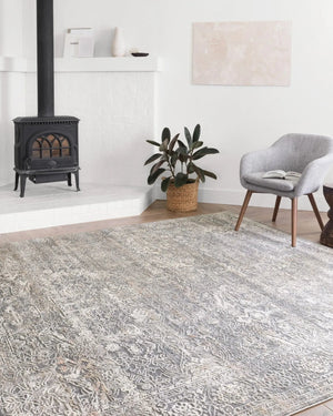 Lucia LUC-03 Steel/Ivory Rug