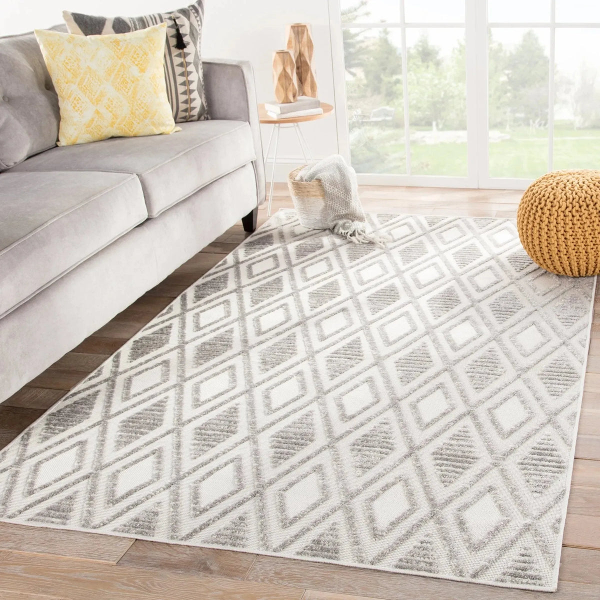 Lumen LUM01 Meira Gray/White Rug