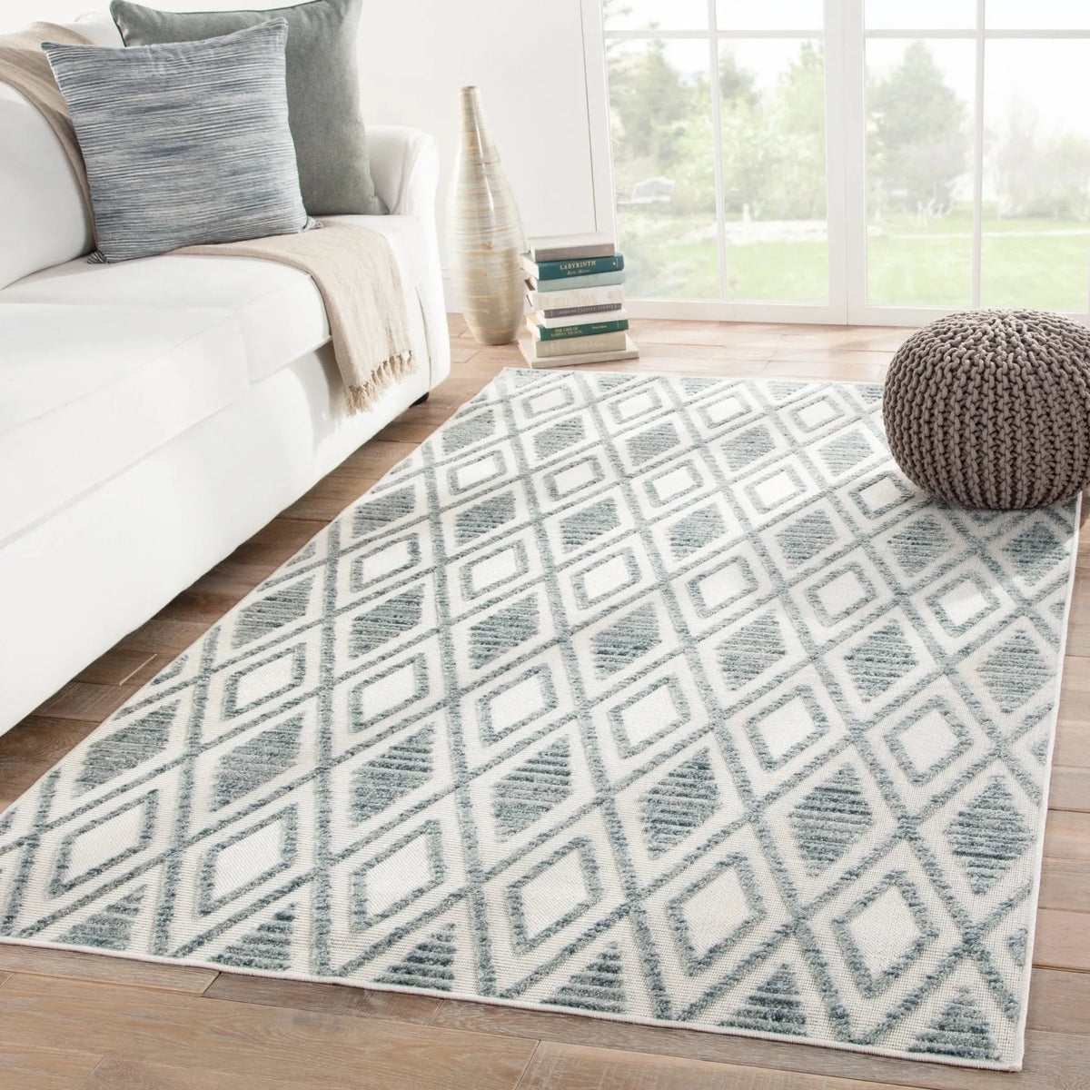 Lumen LUM02 Meira Blue/White Rug