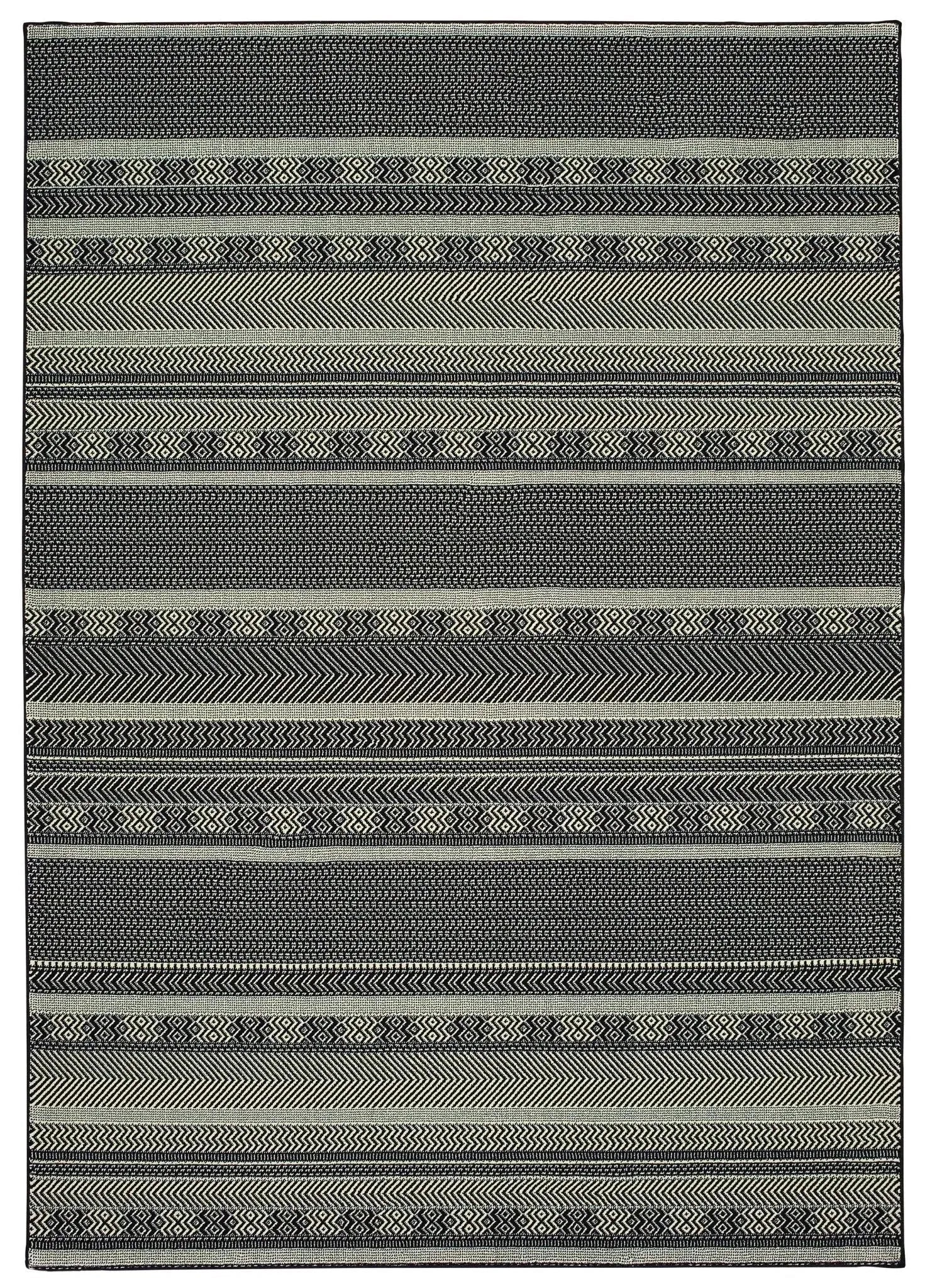 Luna 1802K Black/ Ivory Rug