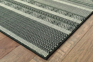 Luna 1802K Black/ Ivory Rug