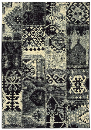 Luna 1804K Black/ Ivory Rug