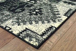 Luna 1804K Black/ Ivory Rug