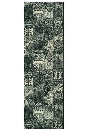 Luna 1804K Black/ Ivory Rug