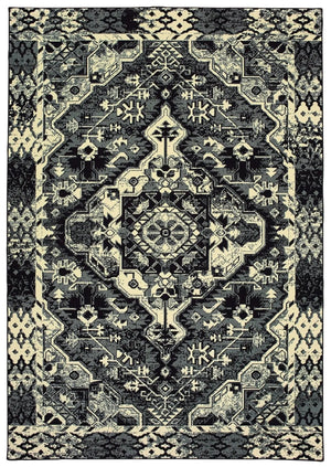 Luna 5603K Black/ Ivory Rug