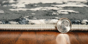 Luna 7121 Eclipse Silver Charcoal Rug
